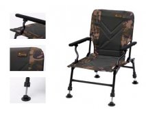 Кресло карповое Prologic Avenger Relax Camo Chair W/Armrests&Covers, габ. 47.5x42x50см, вес 5кг, груз-ть 140кг, высота 30-40см, арт.65047 - оптовый интернет-магазин рыболовных товаров Пиранья