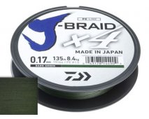 Шнур Daiwa J-Braid X4 Dark Green 0.19мм  135м - оптовый интернет-магазин рыболовных товаров Пиранья