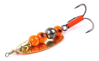 Блесна вращающаяся Savage Gear Caviar Spinner #2 Sinking Fluo Orange 6г, арт.42309 - оптовый интернет-магазин рыболовных товаров Пиранья - превью 1