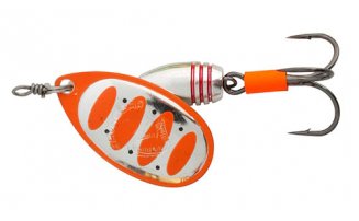 Блесна вращающаяся Savage Gear Rotex Spinner #2 Sinking Fluo Orange/Silver, 5.5г, арт.42121 - оптовый интернет-магазин рыболовных товаров Пиранья - превью