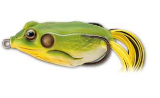 Мягкая приманка LIVETARGET Hollow Body Frog  55F-513 Bright Green, 55 мм, 18г, плавающая, поверхностная - оптовый интернет-магазин рыболовных товаров Пиранья - превью