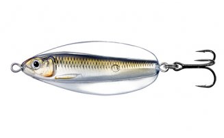 Блесна колеблющаяся LIVETARGET Erratic Shiner Spoon 50SS-205 Silver/Bronze, 50мм, 7г - оптовый интернет-магазин рыболовных товаров Пиранья - превью