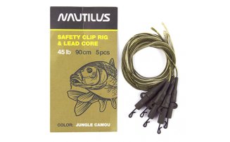    Nautilus Safety Clip Rig Jungle Camou 90 45lb (5pcs) -  -    -  2
