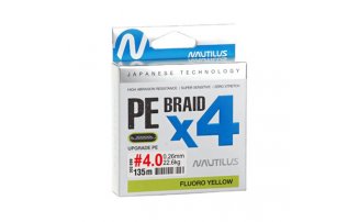 ���� Nautilus Braid X4 Fluoro Yellow d-0.12 6.8�� 1.0PE 135� - ������� ��������-������� ���������� ������� ������� - ������ 1