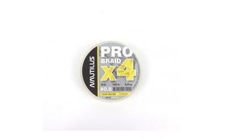  Nautilus Pro Braid X4 Fluo Yellow d-0.10 4.1 9lb 150 -  -    -  1