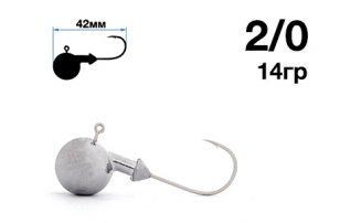Джигер Nautilus Sting Sphere SSJ4100 hook №2/0 14гр - оптовый интернет-магазин рыболовных товаров Пиранья - превью