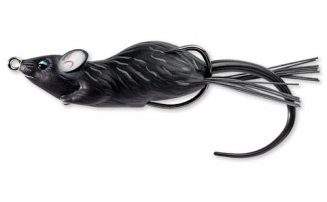 Мягкая приманка LIVETARGET Mouse Walking Bait 70F-404 Black/Black, 70мм, 14г, плавающая, поверхностная - оптовый интернет-магазин рыболовных товаров Пиранья - превью