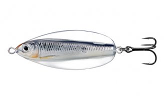 Блесна колеблющаяся LIVETARGET Erratic Shiner Spoon 50SS-211 Glow/Black, 50мм, 7г - оптовый интернет-магазин рыболовных товаров Пиранья - превью