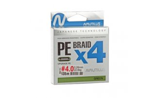 ���� Nautilus Braid X4 Green d-0.14 9.1�� 1.2PE 135� - ������� ��������-������� ���������� ������� ������� - ������ 2