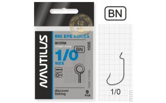   Nautilus Offset Big Eye Series Worm 1005 1/0 -  -    - 