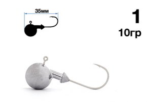 Джигер Nautilus Sting Sphere SSJ4100 hook  №1 10гр - оптовый интернет-магазин рыболовных товаров Пиранья - превью