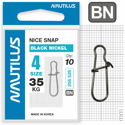  Nautilus Nice Snap black nickel size # 4  35 -  -   