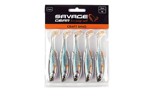 Мягкая приманка Savage Gear Craft Shad 100 Roach, 10см, 6г, уп.5шт, арт.72415 - оптовый интернет-магазин рыболовных товаров Пиранья 2