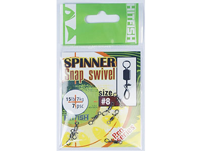     HITFISH Spinner Snap swivel 8  15 lb 7 -  -    1