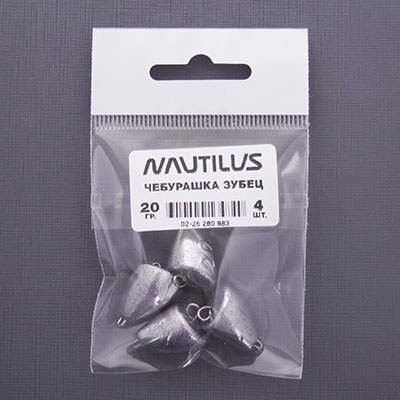 Грузило Nautilus Чебурашка Зубец 20гр (уп.4шт) - оптовый интернет-магазин рыболовных товаров Пиранья