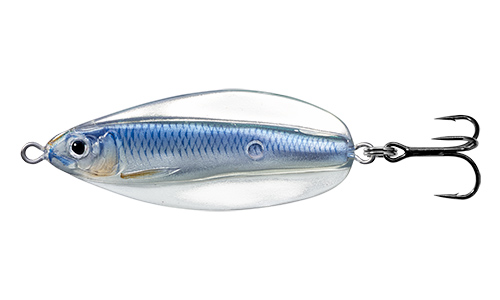 Блесна колеблющаяся LIVETARGET Erratic Shiner Spoon 50SS-201 Silver/Blue, 50мм, 7г - оптовый интернет-магазин рыболовных товаров Пиранья