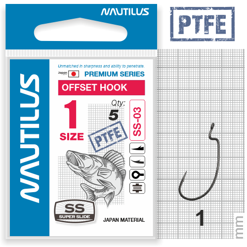   Nautilus Offset Super Slide Series Worm SS-03PTFE  1 -  -   