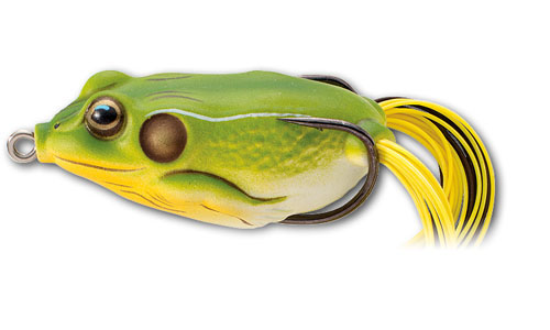Мягкая приманка LIVETARGET Hollow Body Frog  65F-513 Bright Green, 65 мм, 21г, плавающая, поверхностная - оптовый интернет-магазин рыболовных товаров Пиранья