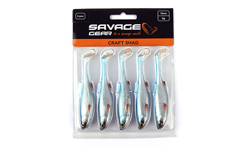 Мягкая приманка Savage Gear Craft Shad 100 Blue Pearl, 10см, 6г, уп.5шт, арт.72418 - оптовый интернет-магазин рыболовных товаров Пиранья 2