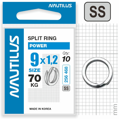 Nautilus   Power split ring 9*1,2  70 -  -   