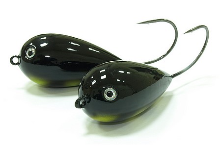 Глиссер Bumble Lure Jerk  J- 7B Black Хорватское яйцо 7гр* выставочный образец - оптовый интернет-магазин рыболовных товаров Пиранья