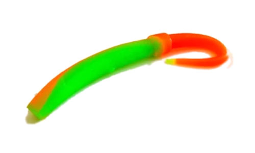 Мягкая приманка TroutMania Skally 2,4", 6,10см, 0,9гр, цв.210 Lime&Orange (Bubble Gum), уп.6шт - оптовый интернет-магазин рыболовных товаров Пиранья