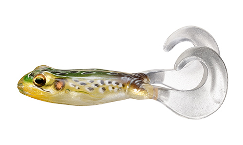 Мягкая приманка LIVETARGET Freestyle Frog Topwater  100T-514 Emerald/Brown, 100 мм, медленно тонущая, поверхностная - оптовый интернет-магазин рыболовных товаров Пиранья