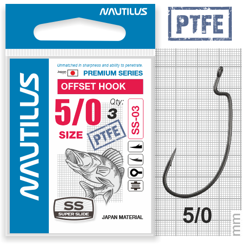   Nautilus Offset Super Slide Series Worm SS-03PTFE 5/0 -  -   