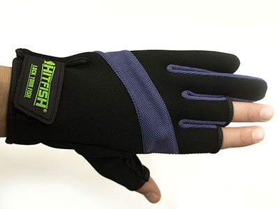 Перчатки HITFISH Glove-03 цв. Фиолетовый  р. XL - оптовый интернет-магазин рыболовных товаров Пиранья