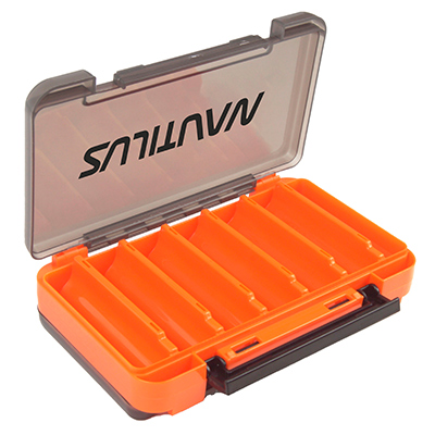 Коробка для приманок Nautilus 2-х сторонняя Orange NB2-175 17,5*10,5*3,8 - оптовый интернет-магазин рыболовных товаров Пиранья 1