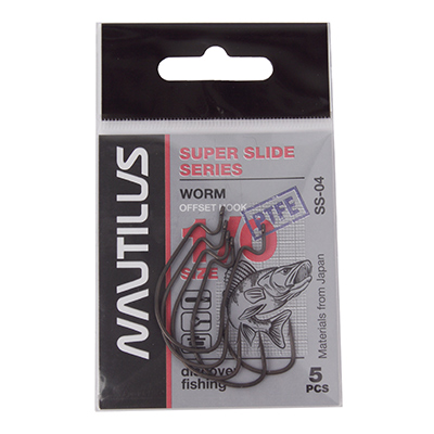   Nautilus Offset Super Slide Series Worm SS-04PTFE 1/0 -  -    2