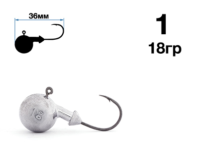 Джигер Nautilus Magnet Sphere MSJ402 hook №1 18гр - оптовый интернет-магазин рыболовных товаров Пиранья