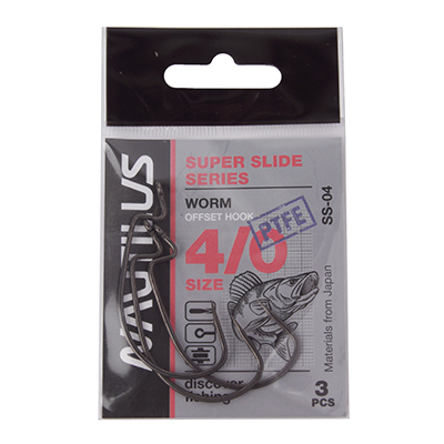   Nautilus Offset Super Slide Series Worm SS-04PTFE 4/0 -  -    2