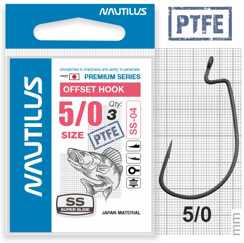   Nautilus Offset Super Slide Series Worm SS-04PTFE 5/0 -  -   