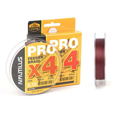 ���� Nautilus Pro Feeder Braid Brown d-0.10 4.1�� 9lb 150� - ������� ��������-������� ���������� ������� �������