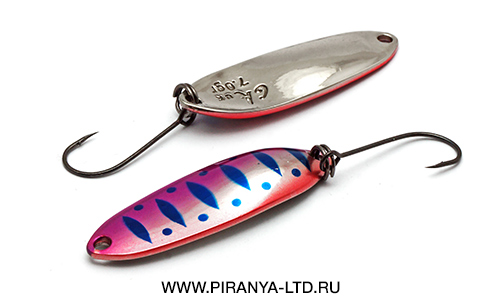 Блесна колеблющаяся Garry Angler Stream Leaf  3.0g. 3 cm. цвет #15 UV - оптовый интернет-магазин рыболовных товаров Пиранья