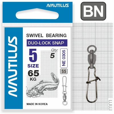  Nautilus     Swivel Bearing Duo-Lock Snap NE0305 # 5 -  -   