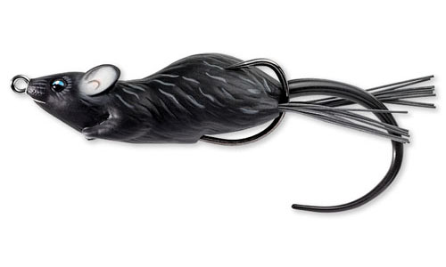 Мягкая приманка LIVETARGET Mouse Walking Bait 70F-404 Black/Black, 70мм, 14г, плавающая, поверхностная - оптовый интернет-магазин рыболовных товаров Пиранья