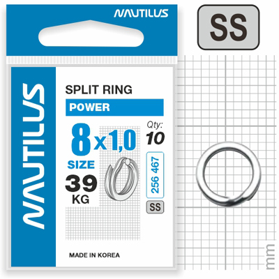  Nautilus   Power split ring 8*1,0  39 -  -   