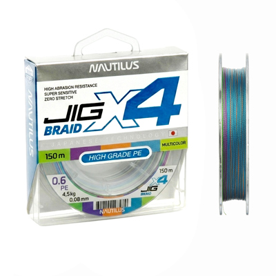 ���� Nautilus X4 Jig Braid Multicolour d-0.22�� 18.1�� 3,0PE 150� - ������� ��������-������� ���������� ������� �������