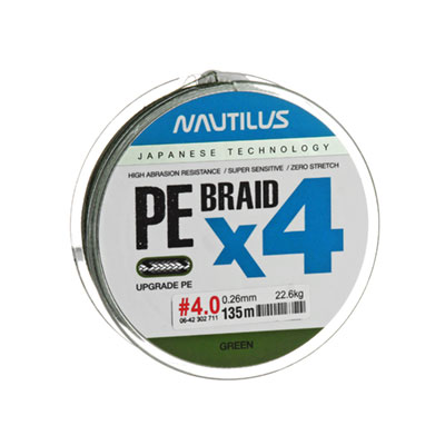���� Nautilus Braid X4 Green d-0.26 22.6�� 4.0PE 135� - ������� ��������-������� ���������� ������� ������� 1