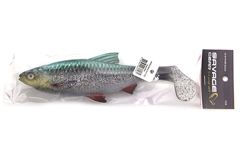 Мягкая приманка Savage Gear 4D LB River Roach 220 Green/Silver, 22см, 125гр, 1шт, арт.63716 - оптовый интернет-магазин рыболовных товаров Пиранья
