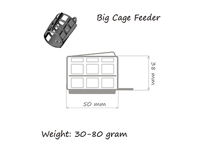  Orange Big Cage Feeder 40 -  -    1