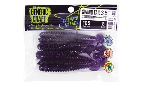   Generic Craft Swing tail 3,5in, 8,8, .105, .8, . 274407 -  -    1