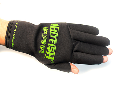 Перчатки HITFISH Glove-06 цв. Зеленый  р. L - оптовый интернет-магазин рыболовных товаров Пиранья