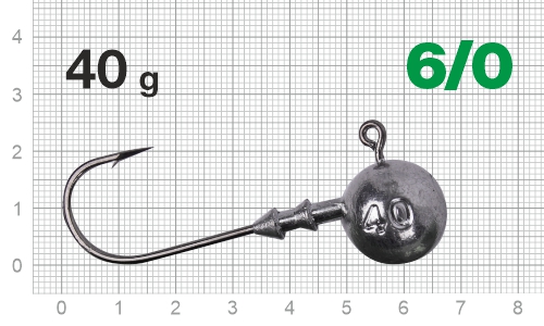 Джигер Nautilus Long Power NLP-1110 hook № 6/0 40гр - оптовый интернет-магазин рыболовных товаров Пиранья