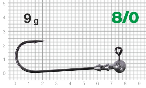 Джигер Nautilus Long Power NLP-1110 hook № 8/0  9гр - оптовый интернет-магазин рыболовных товаров Пиранья