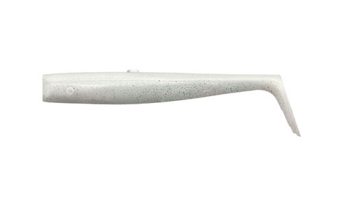 Мягкая приманка Savage Gear Sandeel V2 Tail 125 White Pearl Silver, 12.5см, 15г, уп.5шт, арт.72550 - оптовый интернет-магазин рыболовных товаров Пиранья