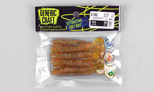   Generic Craft G-tail 2,5in, 6,5, .114, .10, . 274377 -  -    1