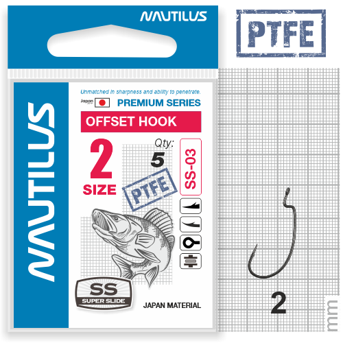   Nautilus Offset Super Slide Series Worm SS-03PTFE  2 -  -   